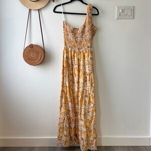 Anthropologie Charlie Holiday Pamela Dreamy Floral Print Maxi Dress Size 10